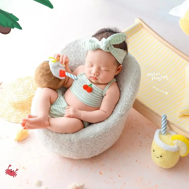 Baby Girls Beach Umbrella Set - Newborn Photography Props - Image 4